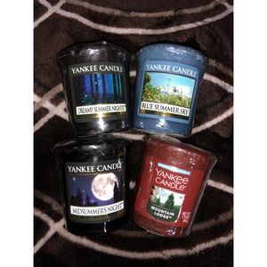 4 Yankee Candle Samplers (Votive Candles)
